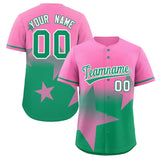 Custom Gradient Star Graffiti Pattern Printed/Stitched Shorts Sleeve Training Shirt Baseball Jersey