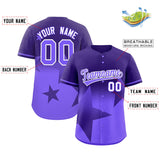 Custom Gradient Star Graffiti Pattern Printed/Stitched Shorts Sleeve Training Shirt Baseball Jersey