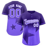 Custom Gradient Star Graffiti Pattern Printed/Stitched Shorts Sleeve Training Shirt Baseball Jersey