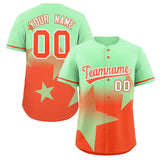 Custom Gradient Star Graffiti Pattern Printed/Stitched Shorts Sleeve Training Hip Hop Baseball Jersey