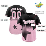 Custom Gradient Star Graffiti Pattern Printed/Stitched Shorts Sleeve Hip Hop Baseball Jersey