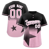 Custom Gradient Star Graffiti Pattern Printed/Stitched Shorts Sleeve Hip Hop Baseball Jersey