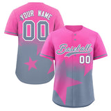 Custom Gradient Star Graffiti Pattern Printed/Stitched Shorts Sleeve Training Shirt Baseball Shirt