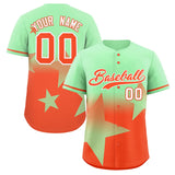 Custom Gradient Star Graffiti Pattern Printed/Stitched Shorts Sleeve Training Hip Hop Baseball Shirt