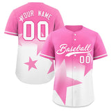 Custom Gradient Star Graffiti Pattern Printed/Stitched Shorts Sleeve Hip Hop Baseball Shirt