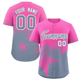 Custom Gradient Star Graffiti Pattern Printed/Stitched Shorts Sleeve Training Shirt Sport Baseball Jersey