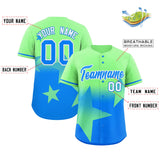Custom Gradient Star Graffiti Pattern Printed/Stitched Shorts Sleeve Training Shirt Sport Baseball Jersey