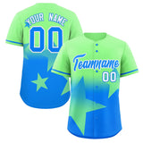Custom Gradient Star Graffiti Pattern Printed/Stitched Shorts Sleeve Training Shirt Sport Baseball Jersey