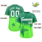 Custom Gradient Star Graffiti Pattern Printed/Stitched Shorts Sleeve Training Shirt Sport Baseball Jersey