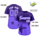 Custom Gradient Star Graffiti Pattern Printed/Stitched Shorts Sleeve Training Shirt Sport Baseball Jersey