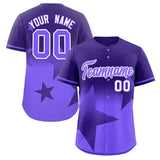 Custom Gradient Star Graffiti Pattern Printed/Stitched Shorts Sleeve Training Shirt Sport Baseball Jersey
