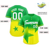 Custom Gradient Star Graffiti Pattern Printed/Stitched Shorts Sleeve Softball Training Sport Baseball Jersey
