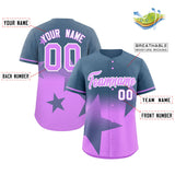 Custom Gradient Star Graffiti Pattern Printed/Stitched Shorts Sleeve Softball Training Sport Baseball Jersey