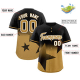 Custom Gradient Star Graffiti Pattern Printed/Stitched Shorts Sleeve Softball Training Sport Baseball Jersey