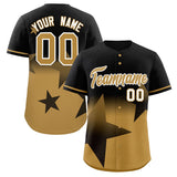 Custom Gradient Star Graffiti Pattern Printed/Stitched Shorts Sleeve Softball Training Sport Baseball Jersey