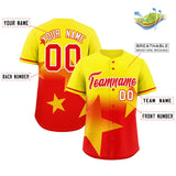 Custom Gradient Star Graffiti Pattern Printed/Stitched Shorts Sleeve Softball Training Sport Baseball Jersey