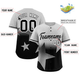 Custom Gradient Star Graffiti Pattern Printed/Stitched Shorts Sleeve Softball Training Sport Baseball Jersey