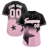 Custom Gradient Star Graffiti Pattern Printed/Stitched Shorts Sleeve Hip Hop Sport Baseball Jersey