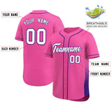 Custom Clssic Style Baseball Jersey Gardient Side Printed Name Number Team Game Baseball Jersey