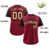 Custom Baseball Jersey Personalized Name Number Raglan Sleeves Lightweight Athletic Shirt For Men Women Youth