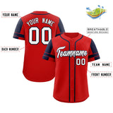 Custom Baseball Jersey Personalized Name Number Raglan Sleeves Baseball Button Up Shirts For Men Women Youth