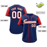 Custom Baseball Jersey Personalized Name Number Raglan Sleeves Baseball Button Up Shirts For Men Women Youth