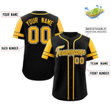 Custom Baseball Jersey Personalized Name Number Raglan Sleeves Baseball Button Up Shirts For Men Women Youth