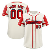 Custom Baseball Jersey Personalized Name Number Raglan Sleeves Baseball Button Up Shirts For Men Women Youth