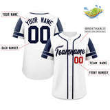 Custom Baseball Jersey Personalized Name Number Raglan Sleeves Button Up Hip Pop Shirt For Men Women Youth
