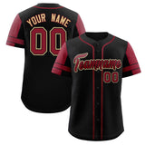 Custom Baseball Jersey Personalized Name Number Raglan Sleeves Button Up Hip Pop Shirt For Men Women Youth