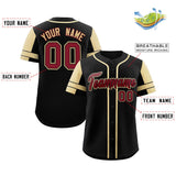 Custom Baseball Jersey Personalized Name Number Raglan Sleeves Button Up Hip Pop Shirt For Men Women Youth