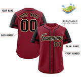 Custom Baseball Jersey Personalized Name Number Raglan Sleeves Button Up Hip Pop Shirt For Men Women Youth
