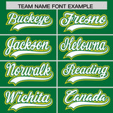 Custom Kelly Green Graffiti Pattern Personalized Multicolored Flames Print Authentic Baseball Jersey