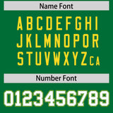 Custom Kelly Green Graffiti Pattern Personalized Multicolored Flames Print Authentic Baseball Jersey