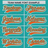 Custom Aqua Graffiti Pattern Personalized Multicolored Flames Print Authentic Baseball Jersey