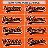 Custom Orange Graffiti Pattern Personalized Multicolored Flames Print Authentic Baseball Jersey