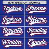 Custom Royal Graffiti Pattern Personalized Multicolored Flames Print Authentic Baseball Jersey