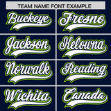 Custom Navy Graffiti Pattern Personalized Multicolored Flames Print Authentic Baseball Jersey