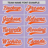 Custom Light Purple Graffiti Pattern Personalized Multicolored Flames Print Authentic Baseball Jersey