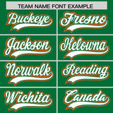 Custom Kelly Green Graffiti Pattern Personalized Multicolored Flames Print Authentic Baseball Jersey