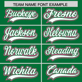 Custom Kelly Green Graffiti Pattern Personalized Multicolored Flames Print Authentic Baseball Jersey