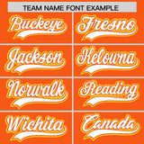 Custom Orange Graffiti Pattern Personalized Multicolored Flames Print Authentic Baseball Jersey