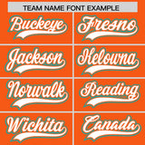 Custom Orange Graffiti Pattern Personalized Multicolored Flames Print Authentic Baseball Jersey