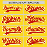 Custom Gold Graffiti Pattern Personalized Multicolored Flames Print Authentic Baseball Jersey
