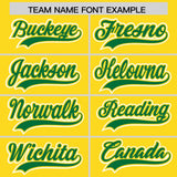 Custom Gold Graffiti Pattern Personalized Multicolored Flames Print Authentic Baseball Jersey