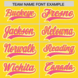 Custom Gold Graffiti Pattern Personalized Multicolored Flames Print Authentic Baseball Jersey