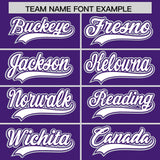 Custom Purple Graffiti Pattern Personalized Multicolored Flames Print Authentic Baseball Jersey