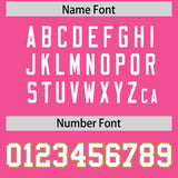 Custom Pink Graffiti Pattern Personalized Multicolored Flames Print Authentic Baseball Jersey
