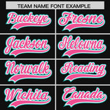 Custom Black Graffiti Pattern Personalized Multicolored Flames Print Authentic Baseball Jersey