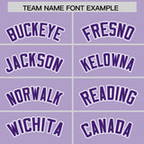 Custom Light Purple Graffiti Pattern Personalized Multicolored Flames Print Authentic Baseball Jersey